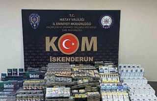 Hatay’da 2 bin 50 paket kaçak sigara ele geçirildi