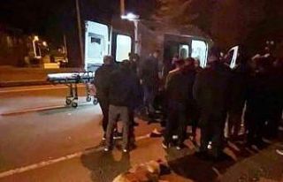 Köpeğe çarpan motosiklet sürücüsü yaralandı