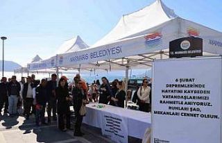 Marmaris’te depremde yitirilen canlar anıldı