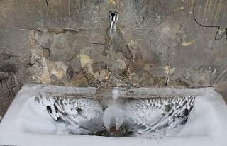 Sibirya soğuklarının yaşandığı Bayburt adeta...