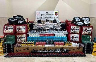 Şırnak’ta 3.5 milyon lira değerinde kaçak ürünler...