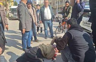 Sürücü adayının çarptığı yaya yaralandı