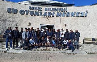 Yabancı öğrenciler Ilıca Tatil Termal Tatil Köyünde...