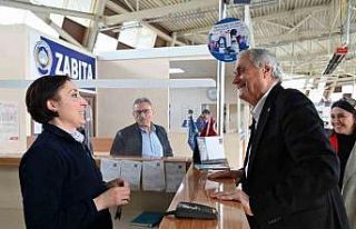 Başkan Bakkalcıoğlu terminal esnafını ziyaret...
