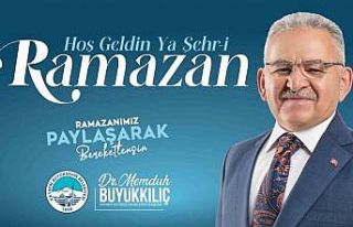 Başkan Büyükkılıç: "Ramazan ayının coşkusunu,...