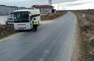 Bolvadin’de okul servisleri denetlendi