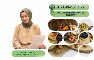 Erzincan’da uzmanından Ramazan’da beslenme tavsiyeleri...