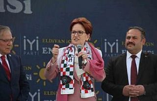 İYİ Parti Genel Başkanı Meral Akşener, Çankırı’da...