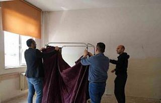 Kastamonu’da sınıflar temizlendi, sandıklar kuruldu