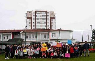 Kastamonuspor’un minik taraftarlarından futbolculara...