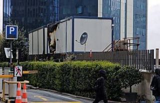 Maslak’ta işçilerin kaldığı konteynerde yangın