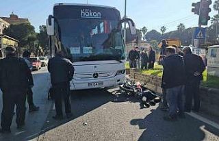 Nazilli’de otobüs motosiklete çarptı: 1 ölü