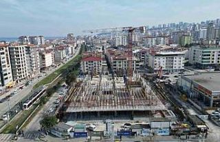 Samsun Şehir Kütüphanesi yükseliyor