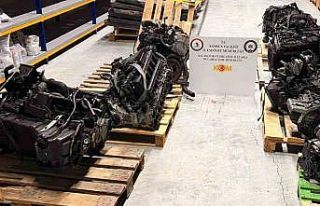 Samsun’da 8 adet kaçak lüks araç motoru ele geçirildi