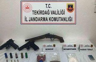 Tekirdağ’da uyuşturucu, silah ve kaçak purolar...