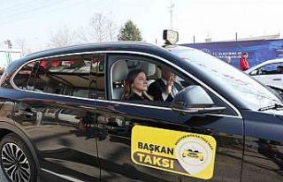 Togg taksi, Başkan Bıyık şoför oldu