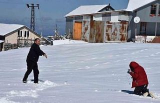 Yüksek kesimlerde kış, şehir merkezinde bahar...