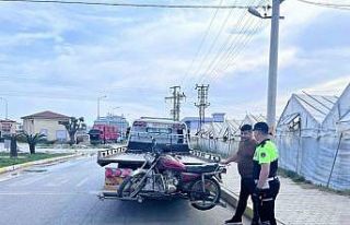 Alanya’da 5 motosiklet trafikten men edildi