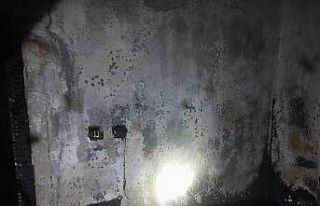 Apartman dairesinde korkutan yangın