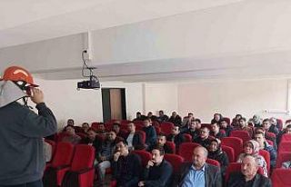 Gediz’de orman yangını gönüllülük eğitimi