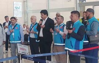 Elazığ’da 187 hacı adayı dualarla uğurlandı