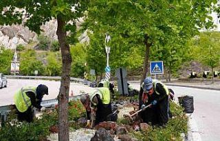 Elazığ’da yeşil alanlarda bahar temizliği
