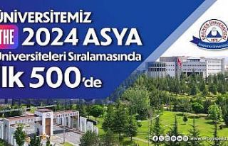 ERÜ, THE 2024 Asya Üniversiteleri sıralamasında...