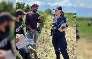Jandarmadan mevsimlik tarım işçilerine ’KADES’...