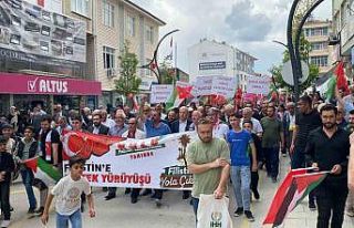 Kulu’da Filistin’e destek yürüyüşü