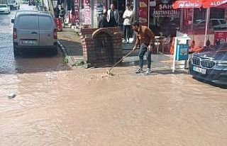 Özalp’te sağanak ve dolu yağışı