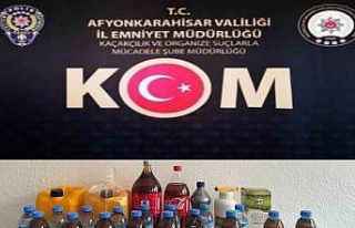 Polisten kaçak alkol operasyonu