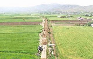 Uluova sulama inşaatında çalışmalar sürüyor