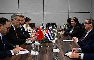 Bakan Fidan, Kübalı mevkidaşı Parrilla ile görüştü