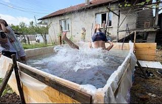 Bin 500 liraya 4 kişilik havuz yaptı