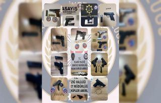 Elazığ’da 14 adet ruhsatsız silah ele geçirildi