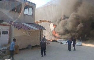 Hatay’da fabrikada çıkan yangın söndürüldü