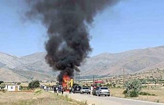 Kahramanmaraş’ın Afşin ilçesinde seyir halindeki...