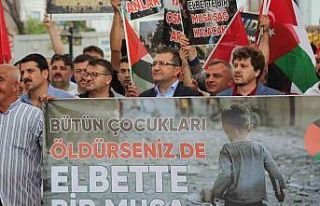 Karapınar’da Filistin’e destek yürüyüşü