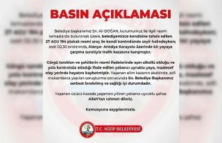 Nizip Belediye Başkanı Doğan’ın çarptığı...