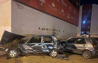 Park halindeki otomobili kağıt gibi ezdi: 1 yaralı