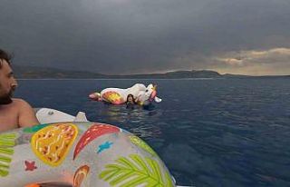 Salda gölünün ortasında can pazarı