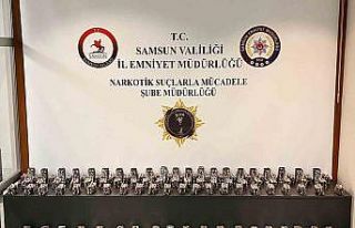 Samsun’da 19 bin 558 adet sentetik ecza ele geçirildi:...