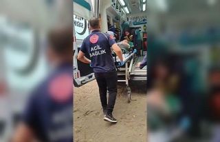 Serinlemek için denize 2 giren şahıs boğulma tehlikesi...