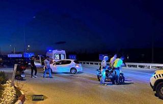 Bilecik’te otomobile çarpan motosiklet sürücüsü...