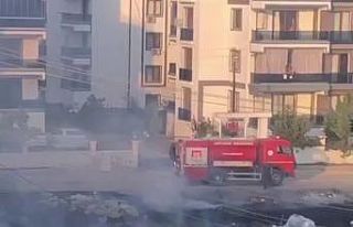 Evlere yakın çıkan yangın korkuttu