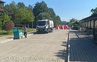 Gediz’de festival alanı temizleniyor