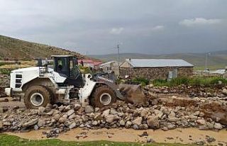 Iğdır’da şiddetli yağmur sonrası köylerde...