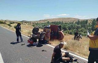 Malatya’da çapa motoru devrildi: 1 ölü, 1 ağır...