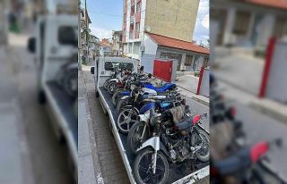 35 motosiklet trafikten men edildi
