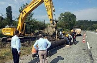 Bartın’da su ishale hattında bakım ve onarım...